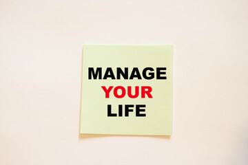 2021 Green Paper Message - MANAGE YOUR LIFE