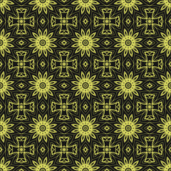 Seamless Pattern, Illustration. For Interior Design, Printing, Wallpaper, Decor, Fabric, Invitation