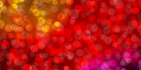 Light Blue, Red vector backdrop with dots.