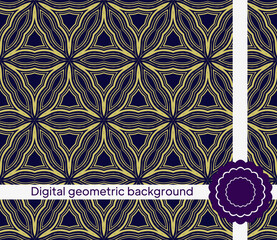 Abstract Vector Seamless Pattern With Abstract Geometric Style. For Fashion Interiors Design, Wallpaper, Textile Industry.