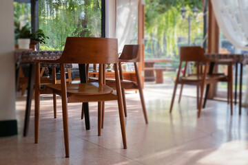 Modern coffee shop cozy interior