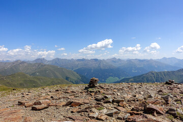 Panoramic view of the german alps