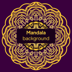Luxury background with mandala. Vector illustration. Ornament elegant invitation wedding card , invite.