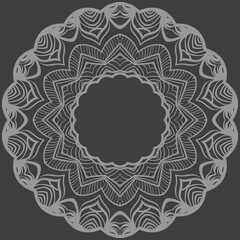 Ethnic Mandala ornament. Templates with mandalas. Vector illustration for congratulation or invitation.