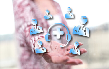 Concept of online medical support