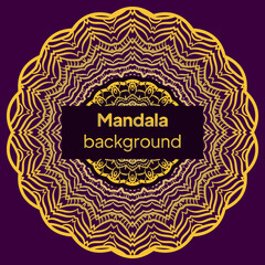 Ethnic Mandala ornament. Templates with mandalas. Vector illustration for congratulation or invitation.
