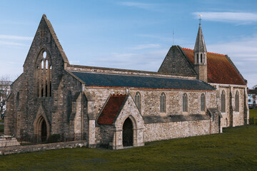 Fototapeta premium Royal Garrison Church, Southsea, Portsmouth. 1580 medieval hospital and church.