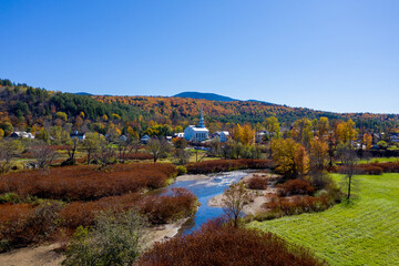 Fototapeta na wymiar Stowe Community Church - Vermont