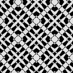 Black and white texture. Abstract seamless geometric pattern.
