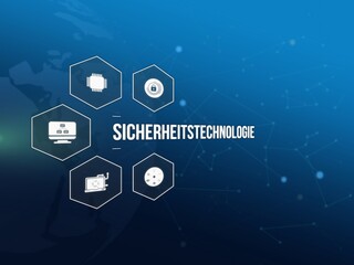 Fototapeta premium Sicherheitstechnologie