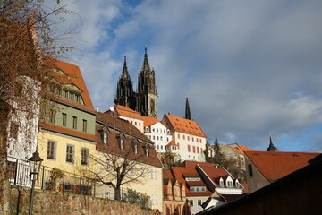 Obraz premium Blick zum Dom in Meissen