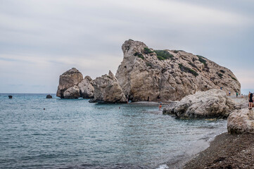 Fototapeta na wymiar Petra tou Romiou - Aphrodite's Rock. Cyprus 2017