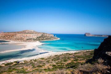 Fototapeta na wymiar amazing scenery of Greek islands - Balos bay in Crete