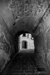 A covered alley in the historic medieval village of Scansano, Grosseto Province, Tuscany, Italy
