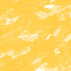 Modern contemporary acrylic background. Yellow texture made with a palette knife. Abstract painting on paper. Mess on the canvas.