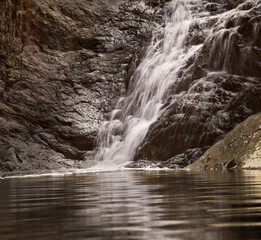 Gran Canaria, landscapes along the hiking route around the ravive Barranco del Toro at the southern...