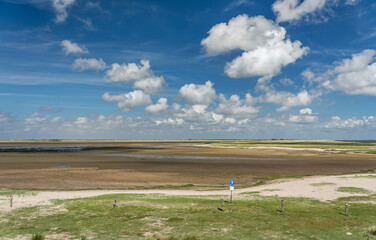 Sylt - View to Waddensea at nature reserve nearby List Harbour