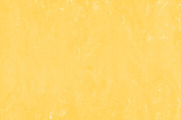 Modern contemporary acrylic background. Yellow texture made with a palette knife. Abstract painting on paper. Mess on the canvas.