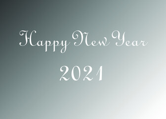 postcard congratulations new year year of the bull 2021 gray background