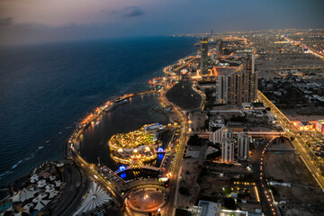 Seashore view of Jeddah City
