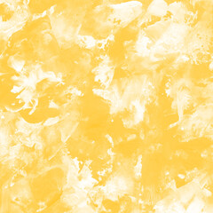 Modern contemporary acrylic background. Yellow texture made with a palette knife. Abstract painting on paper. Mess on the canvas.
