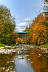 Fototapeta premium Grist Mill Covered Bridge - Vermont
