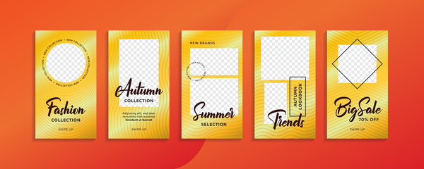 Modern stories template for social media networks.