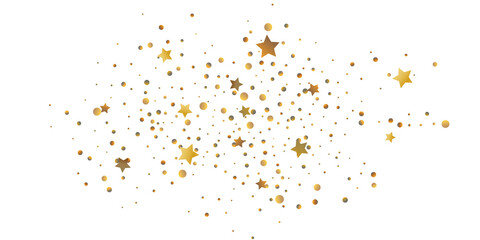 Golden glitter confetti.