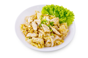 Fried Noodles with Roasted Chicken