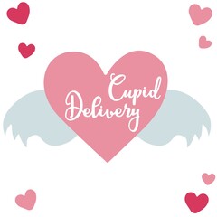 Happy Valentine's Day. Vector illustration card.