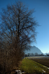 Vaduzer Landschaft in Liechtenstein 16.12.2020