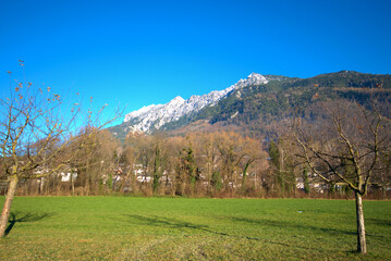 Vaduzer Landschaft in Liechtenstein 16.12.2020