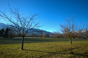 Vaduzer Landschaft in Liechtenstein 16.12.2020