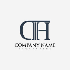 Letter DH Professional logo design. Easy to use on various types of business and company. 