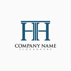 Letter HH Professional logo design. Easy to use on various types of business and company. 
