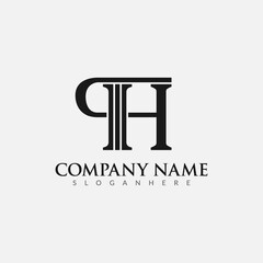 Letter PH Professional logo design. Easy to use on various types of business and company. 