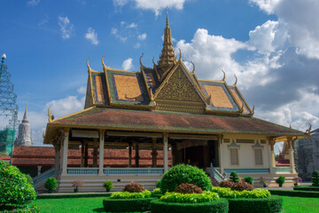 Royal palace temple in Phnom Penh, Cambodia