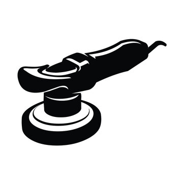 Auto Detailing Vector. Detailing Machine for Car Polisher Car Care Vector Isolated EPS