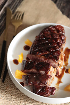 magret de canard &agrave; l'orange