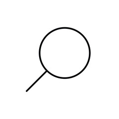 Magnifying glass vector icons. Search, zoom icons.