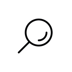 Magnifying glass vector icons. Search, zoom icons.