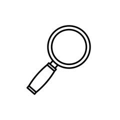 Magnifying glass vector icons. Search, zoom icons.