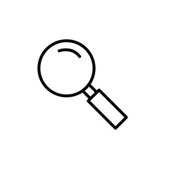 Magnifying glass vector icons. Search, zoom icons.