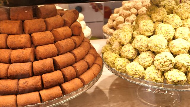Different Types of Chocolates in a Gourmet Chocolatier