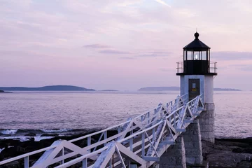 Zelfklevend Fotobehang lighthouse on the coast © Володимир Матвиенко