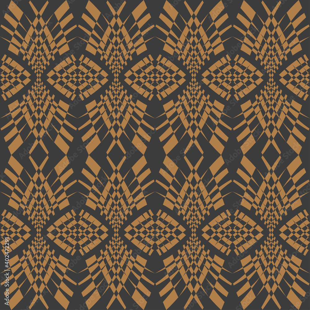 Poster seamless geometric background with abstract ornament pattern.