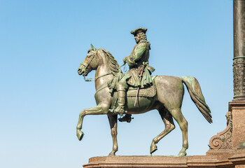 Fototapeta na wymiar Statue of Austrian military leader Leopold von Daun in Vienna