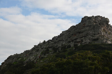 panoramic view at lu capparoni, argentiera, sardinia, italy