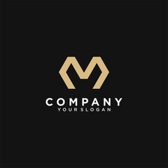 Letter m logo with modern concept Premium Vector part 4