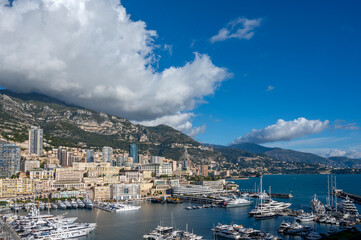 Fototapeta na wymiar Panorama de la Principauté de Monaco
